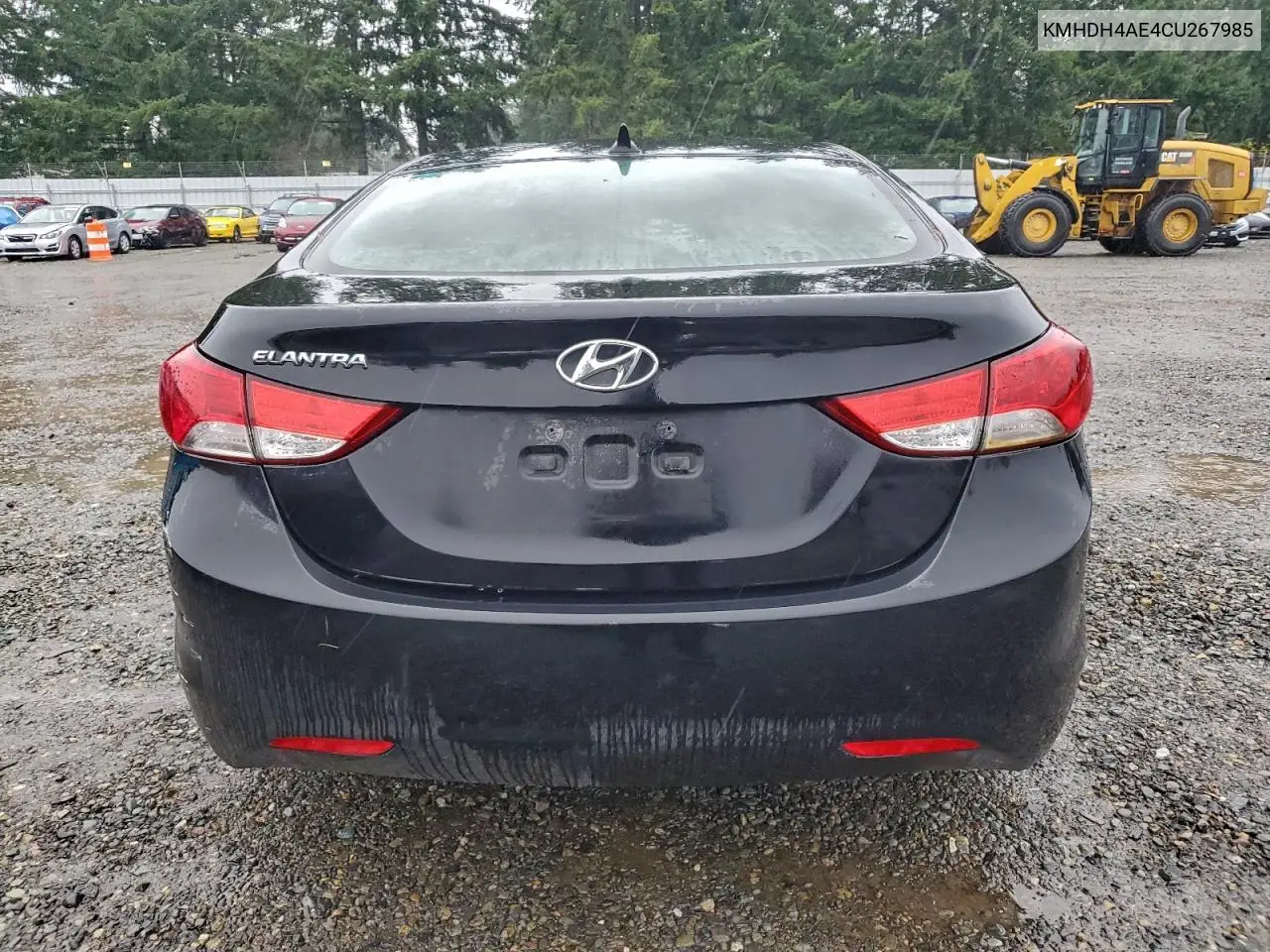 KMHDH4AE4CU267985 2012 Hyundai Elantra Gls