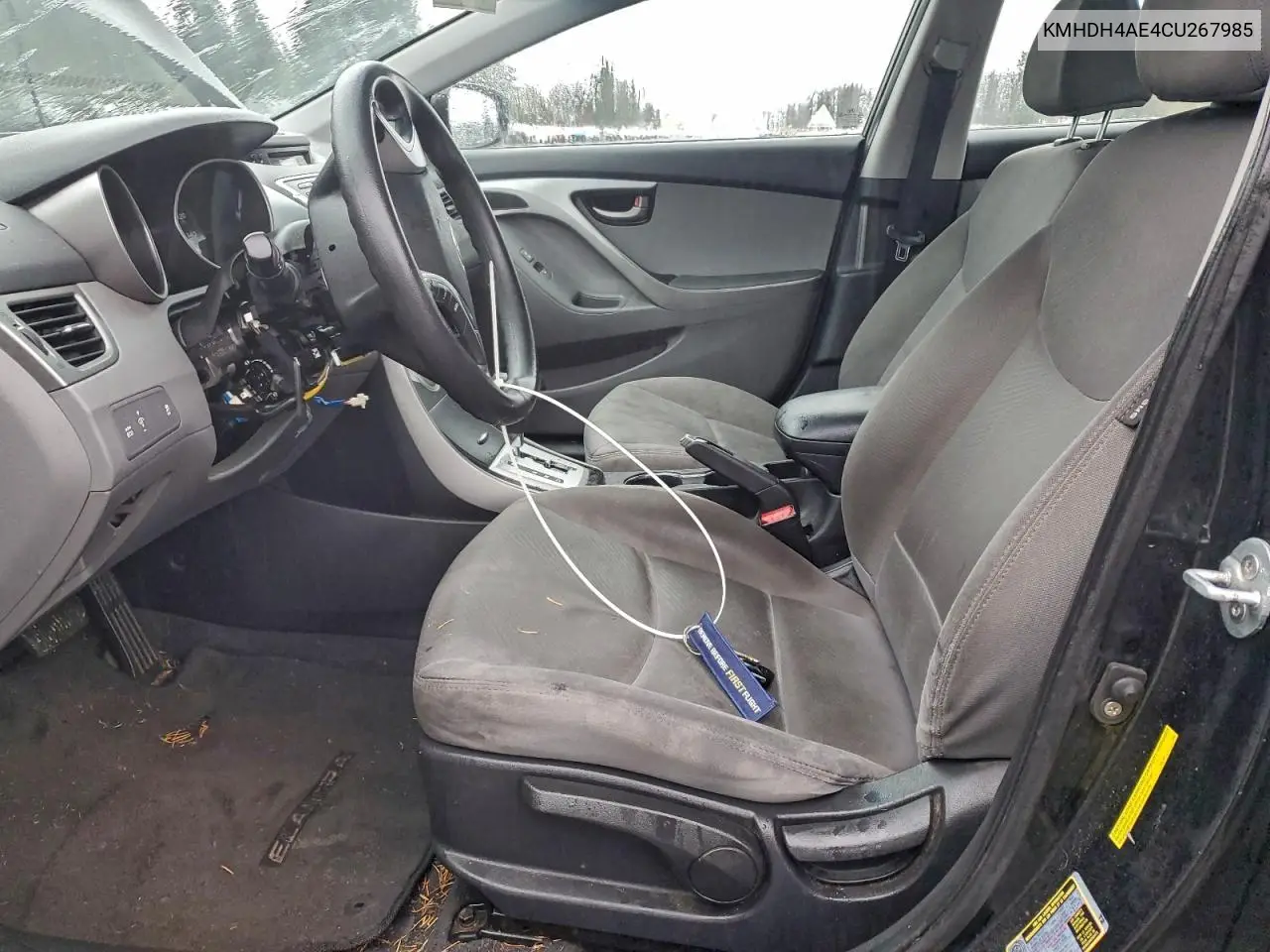 KMHDH4AE4CU267985 2012 Hyundai Elantra Gls