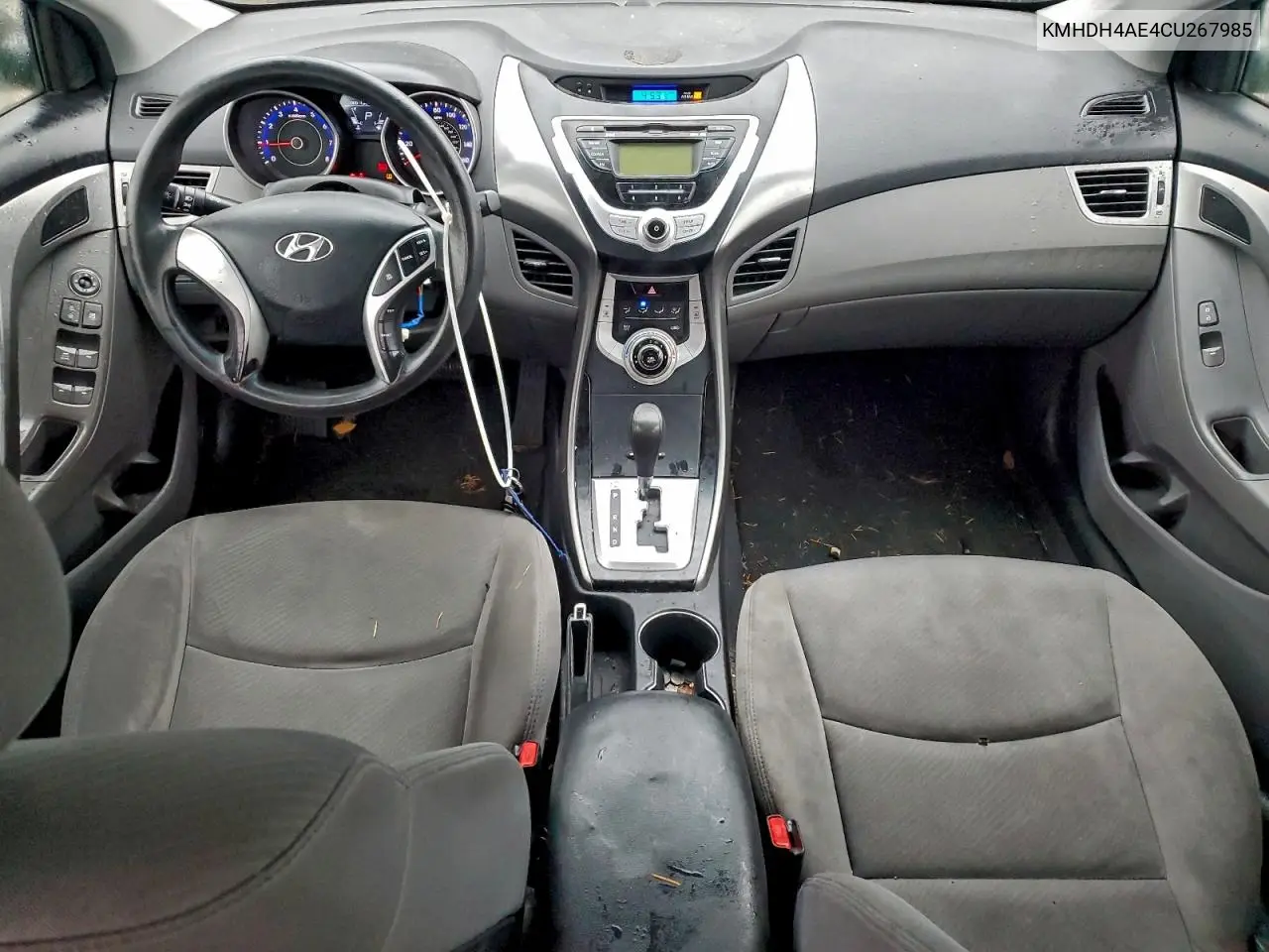 KMHDH4AE4CU267985 2012 Hyundai Elantra Gls