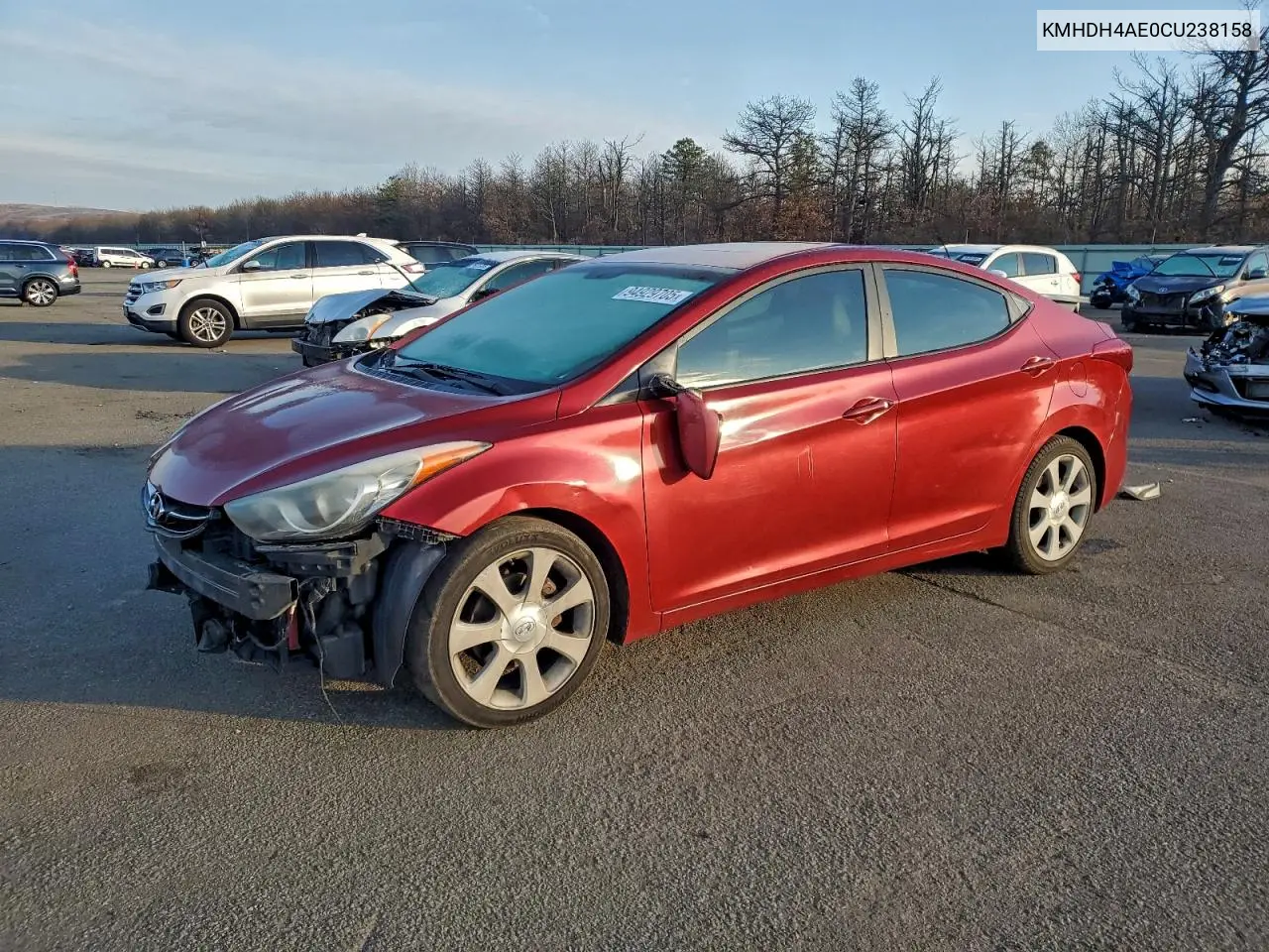 KMHDH4AE0CU238158 2012 Hyundai Elantra Gls
