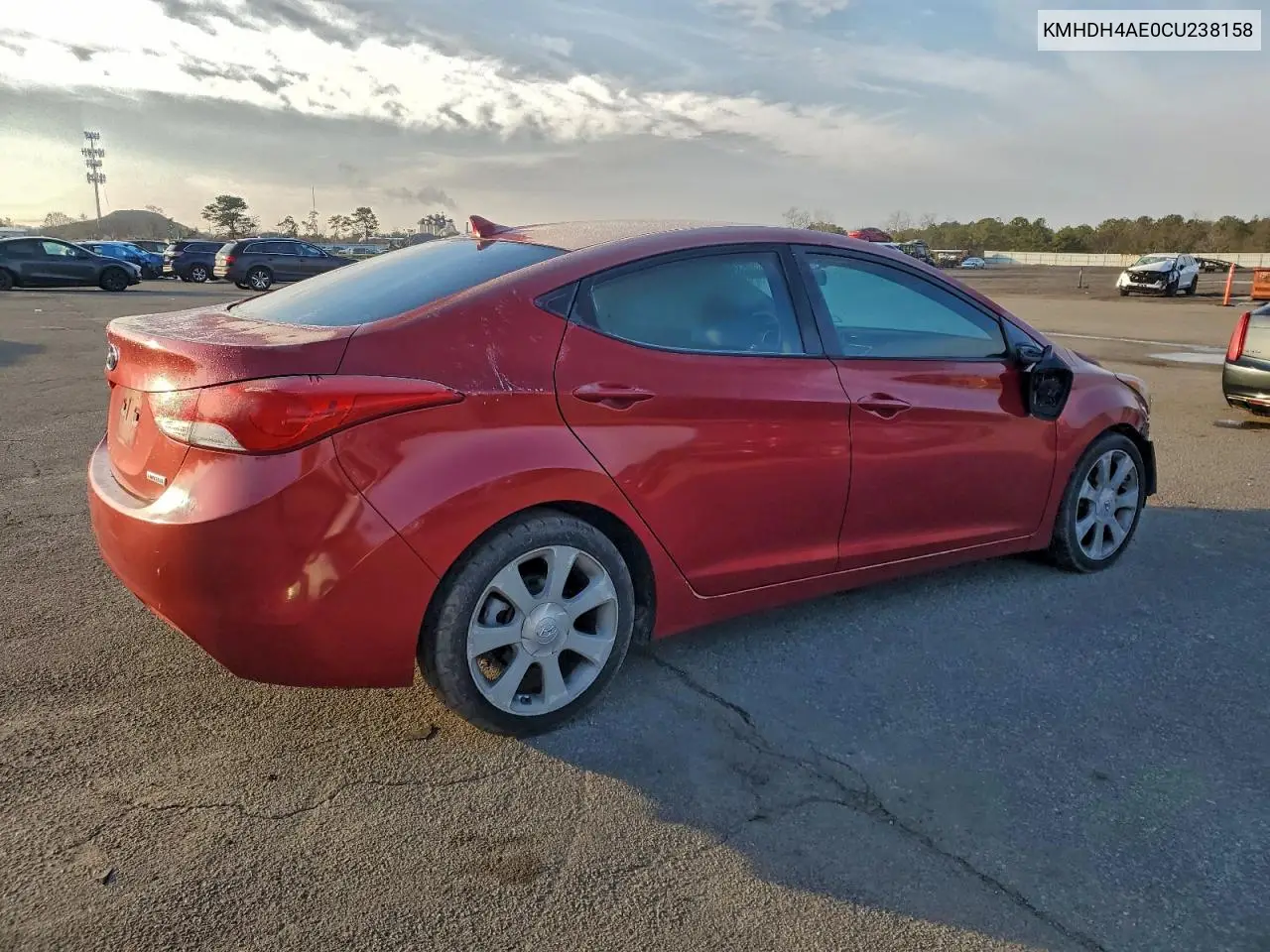 KMHDH4AE0CU238158 2012 Hyundai Elantra Gls