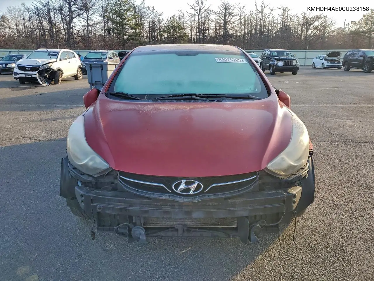 KMHDH4AE0CU238158 2012 Hyundai Elantra Gls