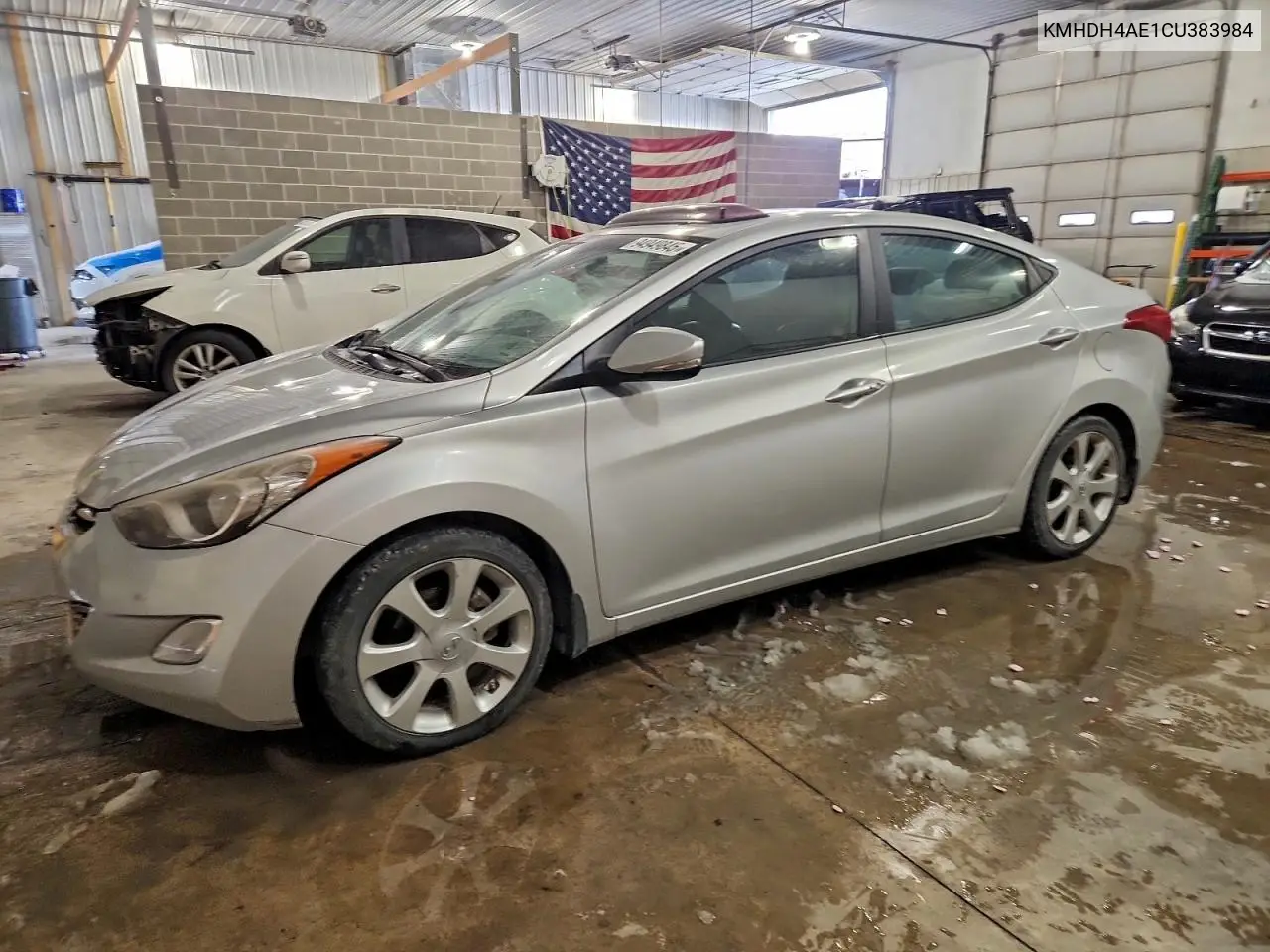 KMHDH4AE1CU383984 2012 Hyundai Elantra Gls