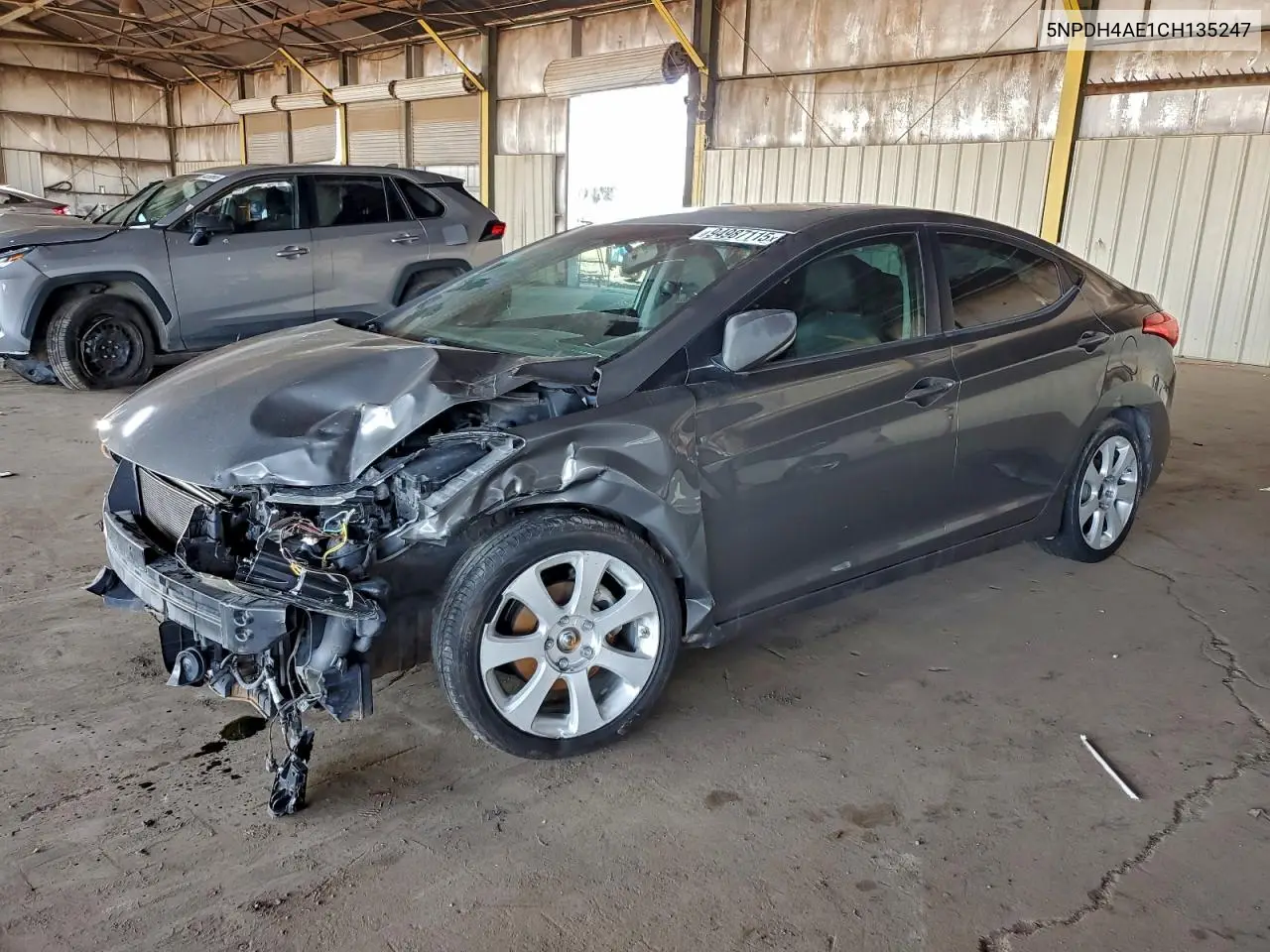 5NPDH4AE1CH135247 2012 Hyundai Elantra Gls