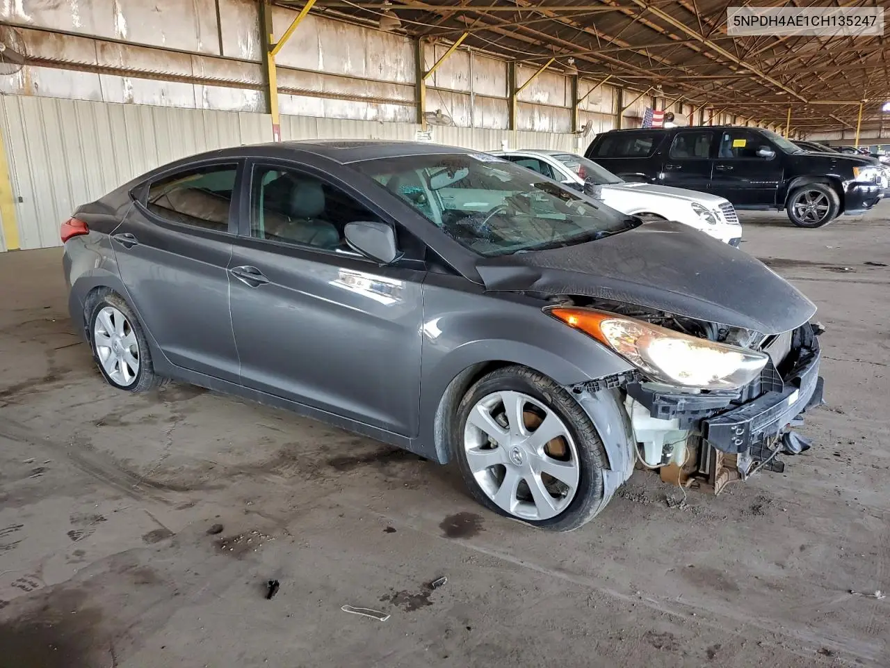 5NPDH4AE1CH135247 2012 Hyundai Elantra Gls