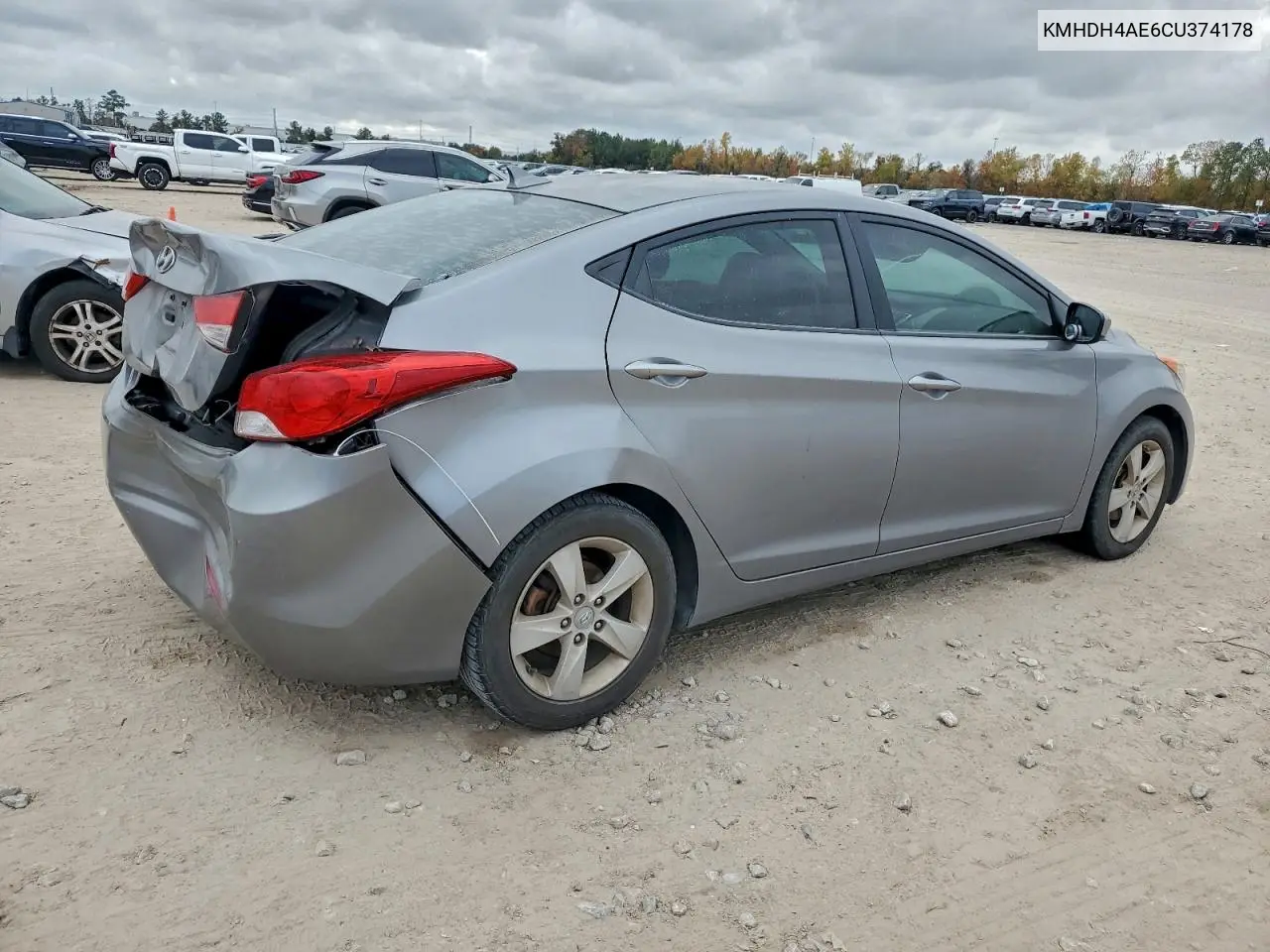 KMHDH4AE6CU374178 2012 Hyundai Elantra Gls