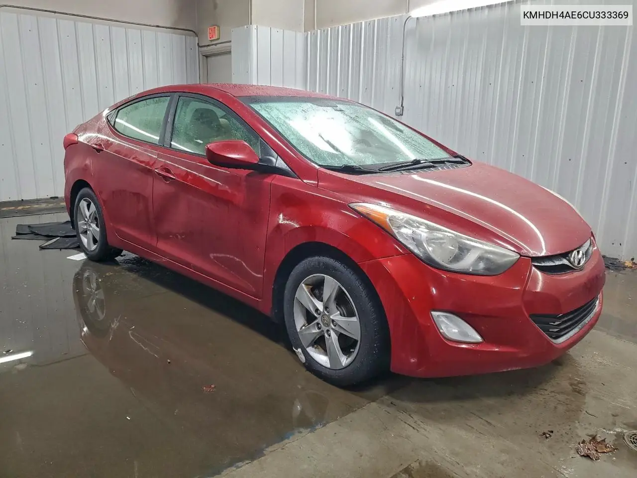 KMHDH4AE6CU333369 2012 Hyundai Elantra Gls
