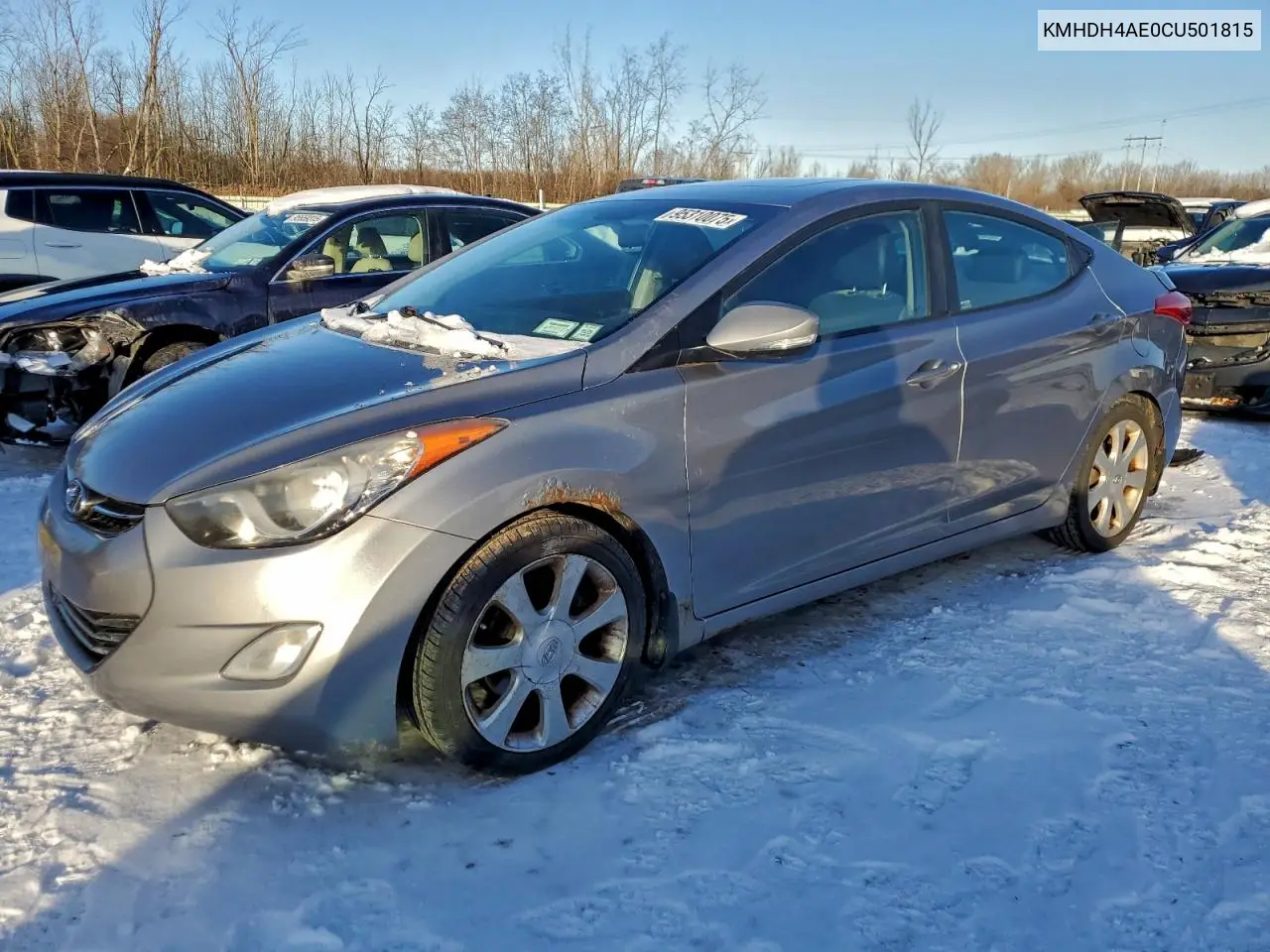 KMHDH4AE0CU501815 2012 Hyundai Elantra Gls