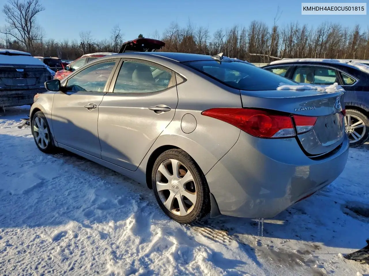 KMHDH4AE0CU501815 2012 Hyundai Elantra Gls