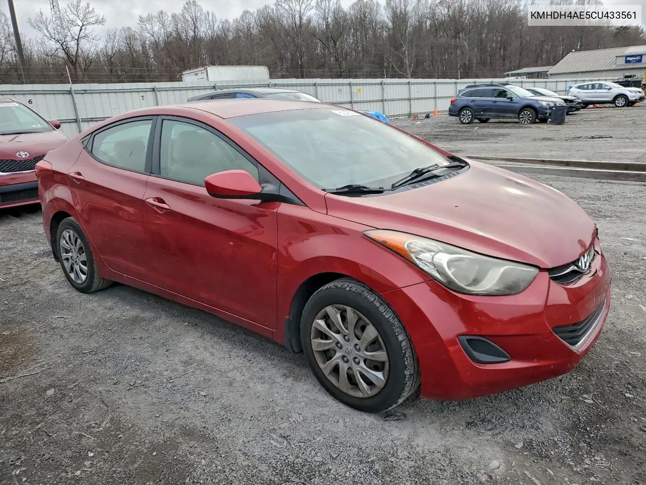 KMHDH4AE5CU433561 2012 Hyundai Elantra Gls