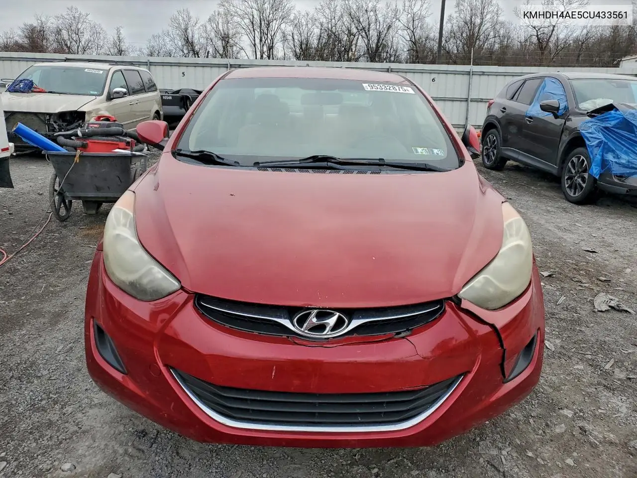 KMHDH4AE5CU433561 2012 Hyundai Elantra Gls