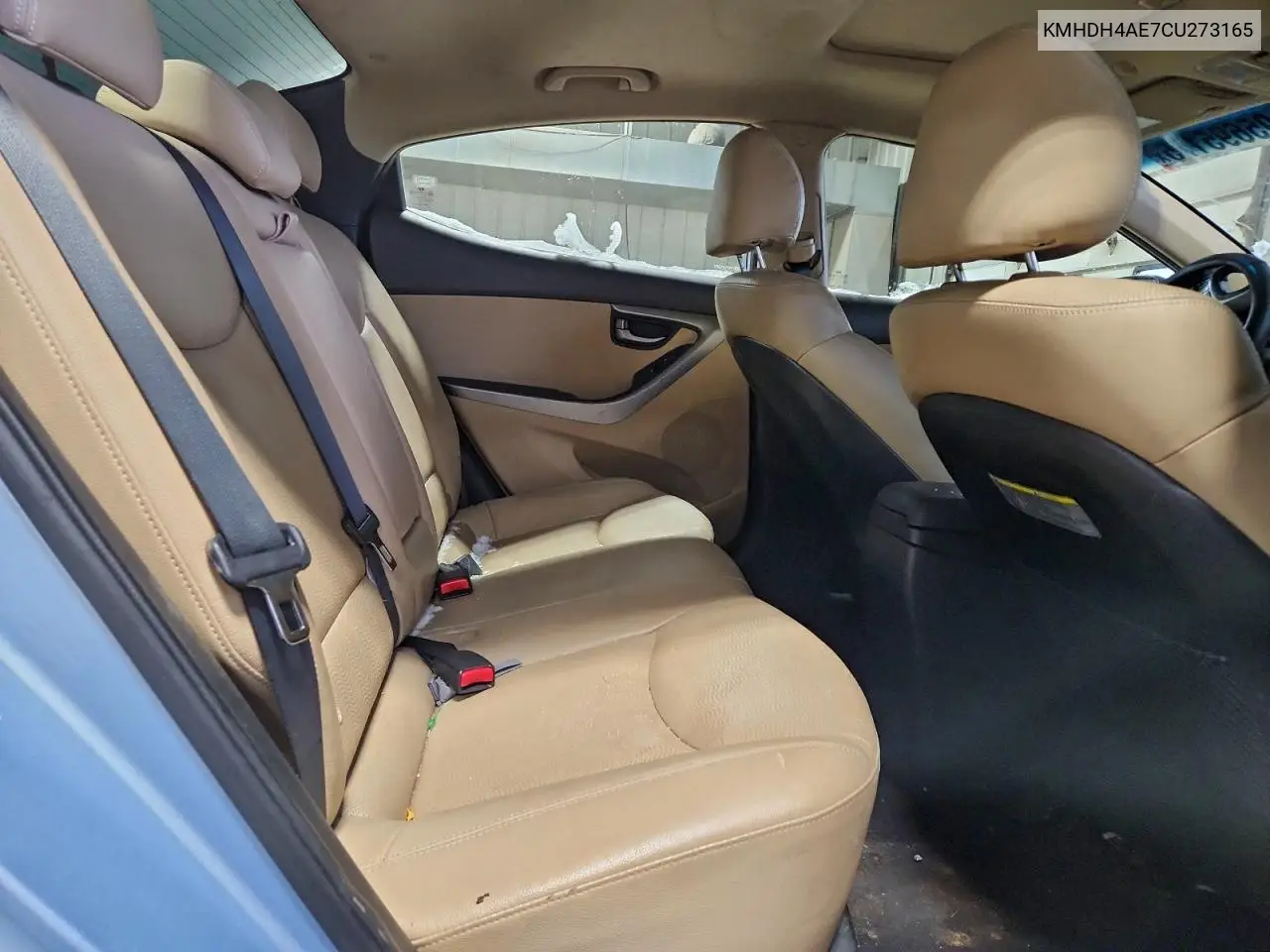 KMHDH4AE7CU273165 2012 Hyundai Elantra Gls