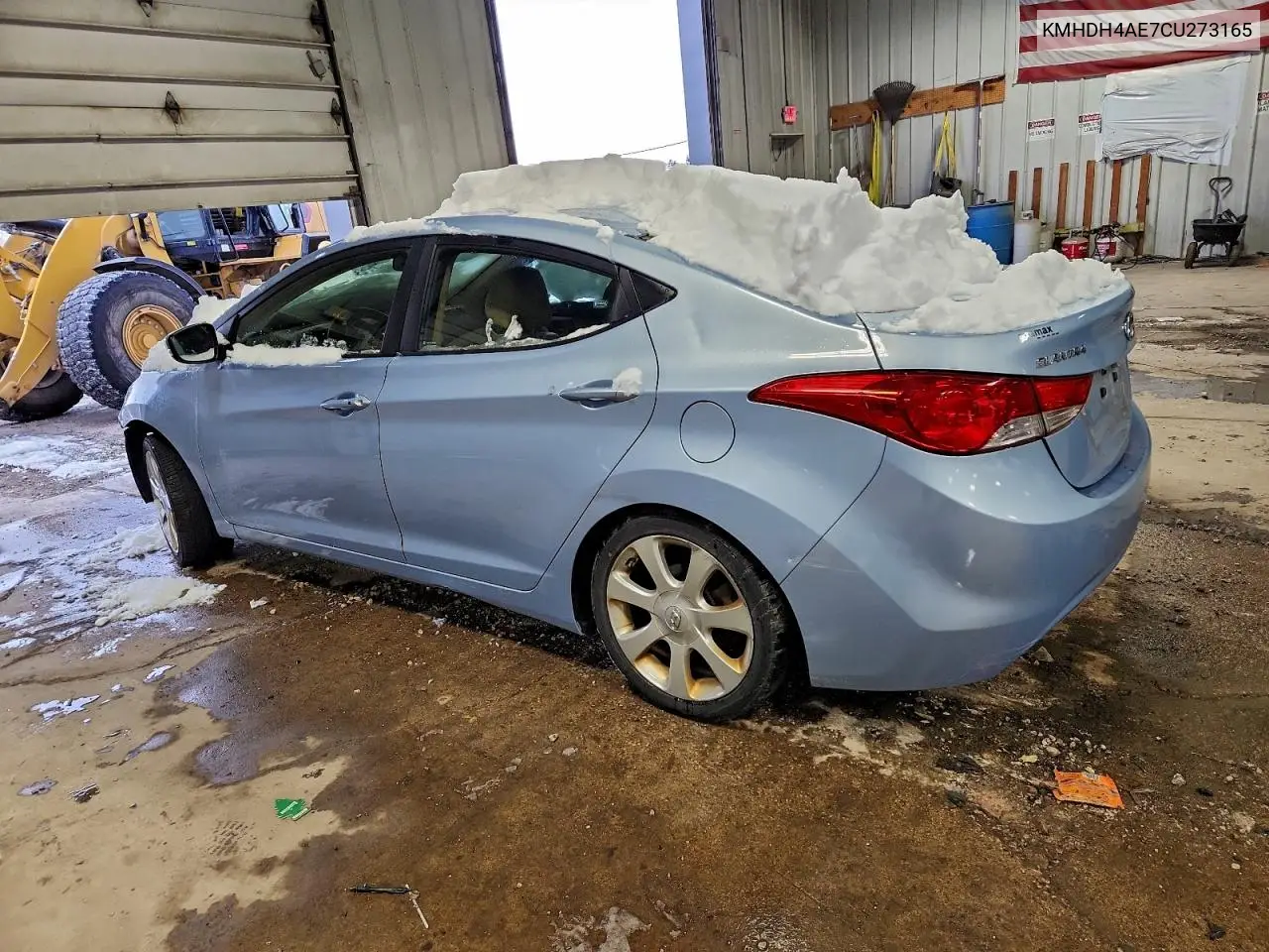 KMHDH4AE7CU273165 2012 Hyundai Elantra Gls