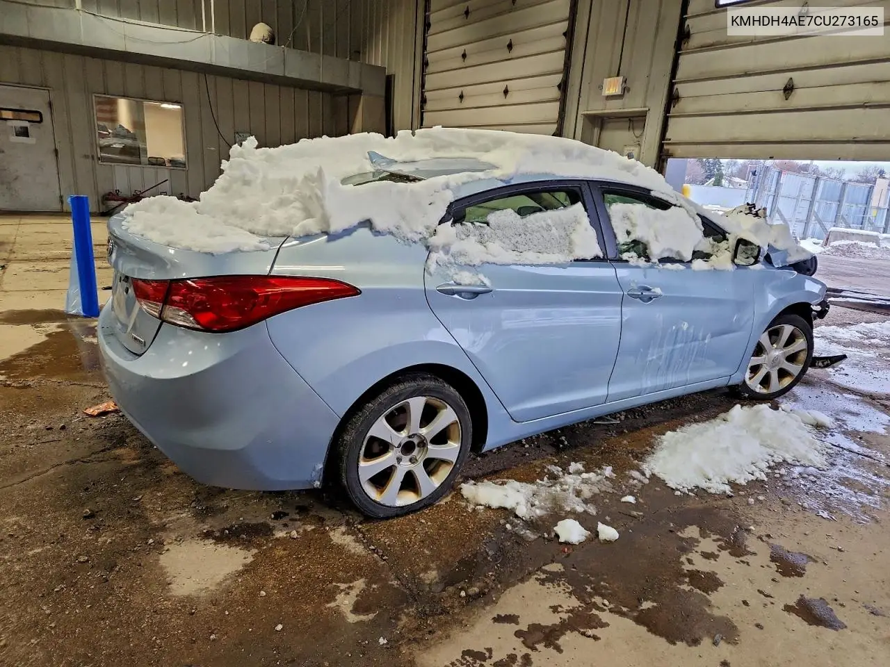 KMHDH4AE7CU273165 2012 Hyundai Elantra Gls