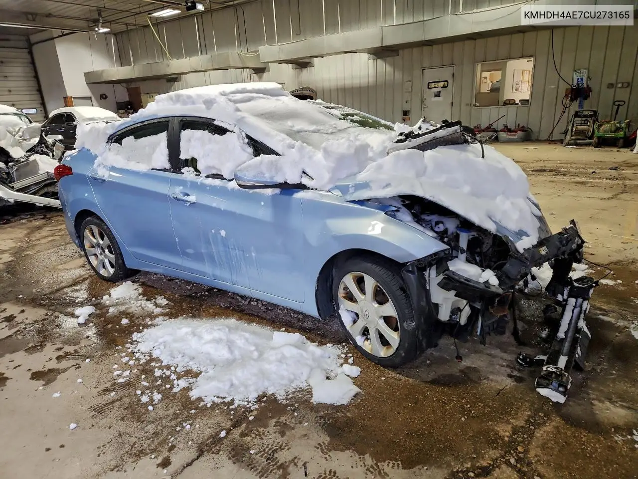 KMHDH4AE7CU273165 2012 Hyundai Elantra Gls