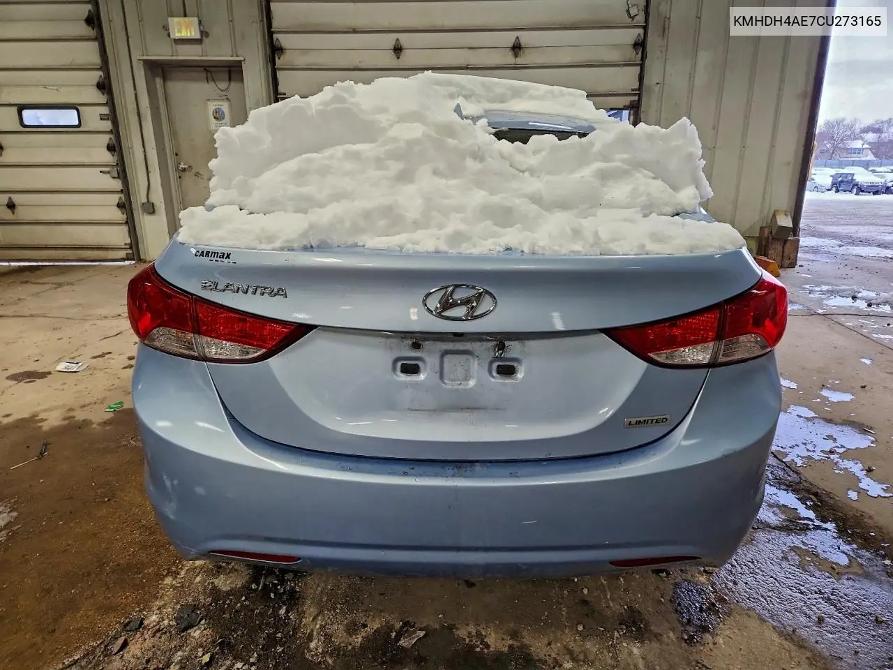 KMHDH4AE7CU273165 2012 Hyundai Elantra Gls