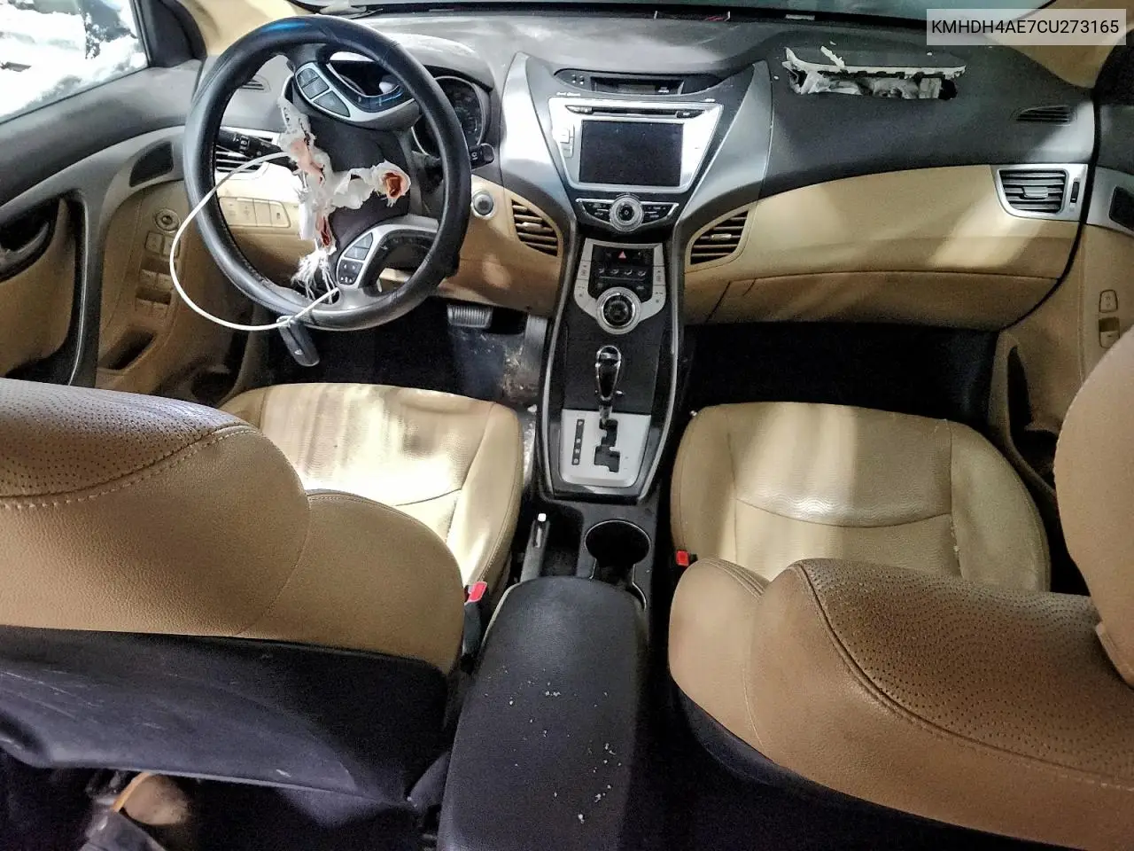 KMHDH4AE7CU273165 2012 Hyundai Elantra Gls