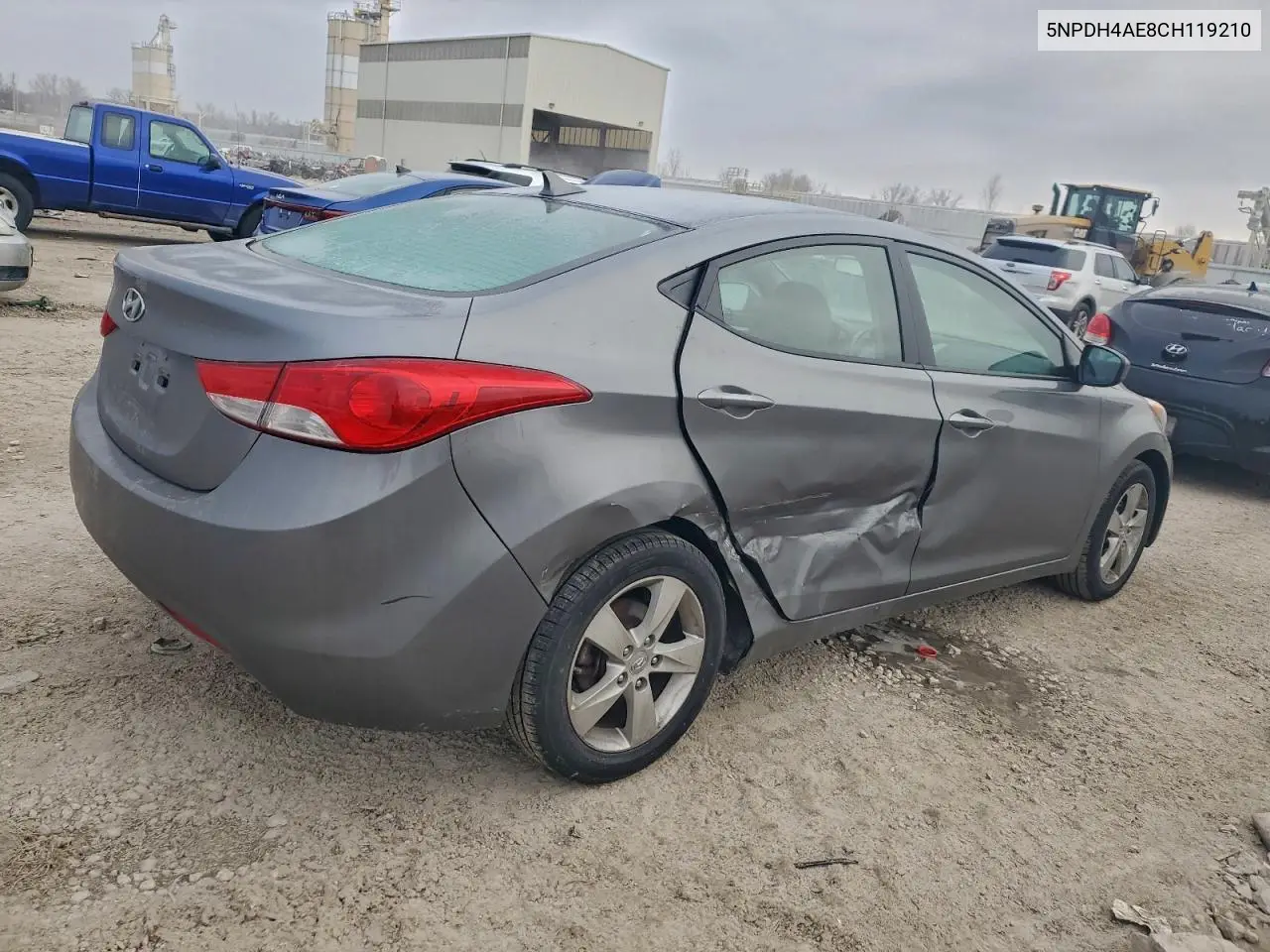 5NPDH4AE8CH119210 2012 Hyundai Elantra Gls