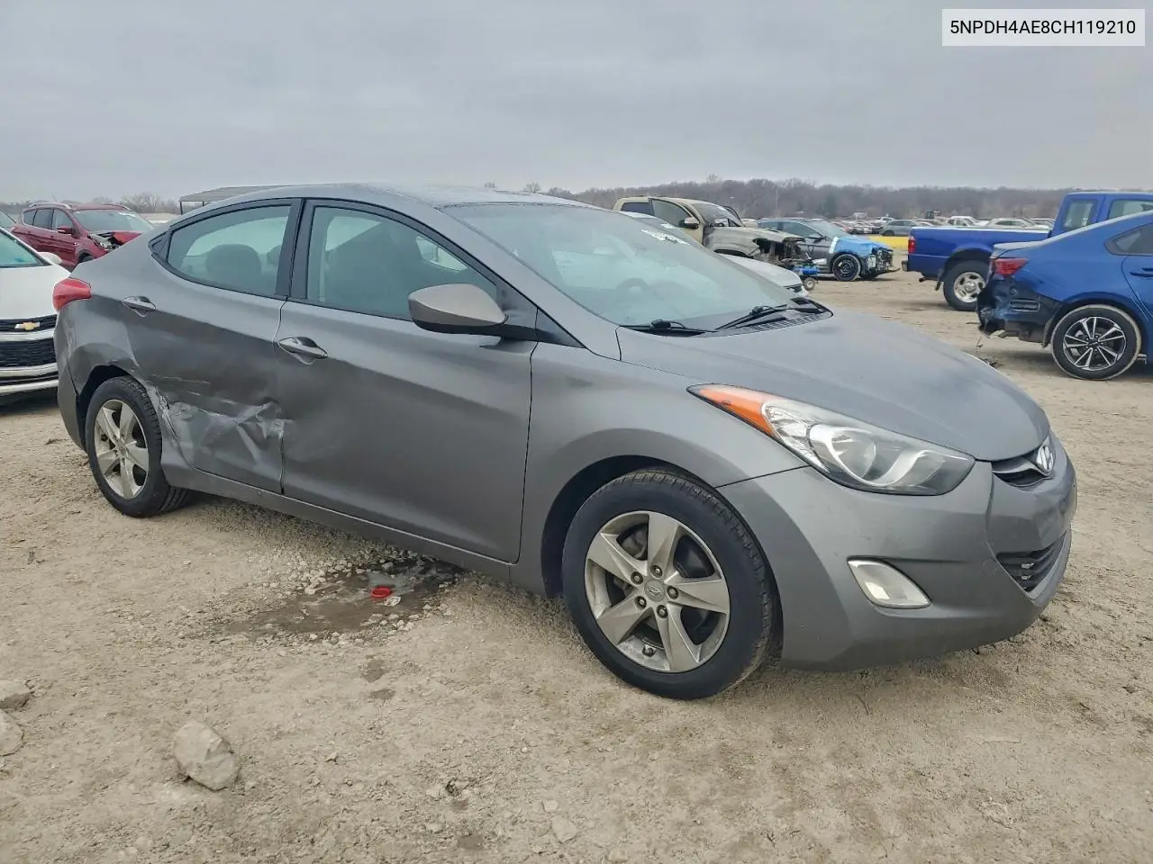 5NPDH4AE8CH119210 2012 Hyundai Elantra Gls