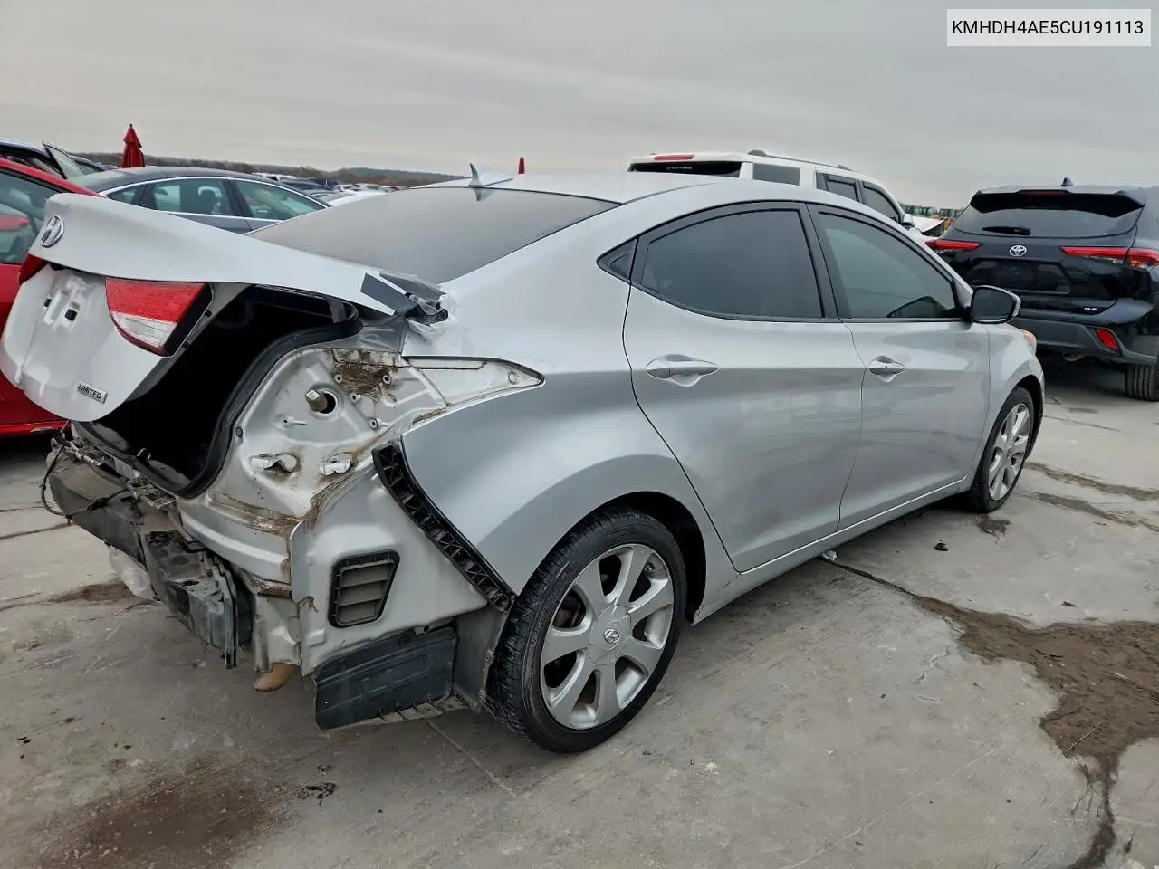 KMHDH4AE5CU191113 2012 Hyundai Elantra Gls