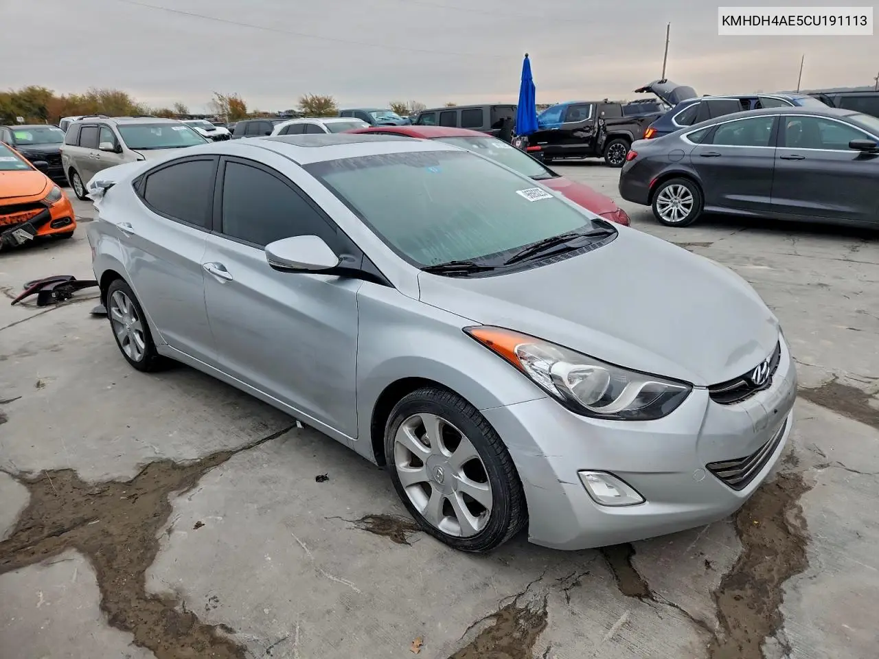 KMHDH4AE5CU191113 2012 Hyundai Elantra Gls
