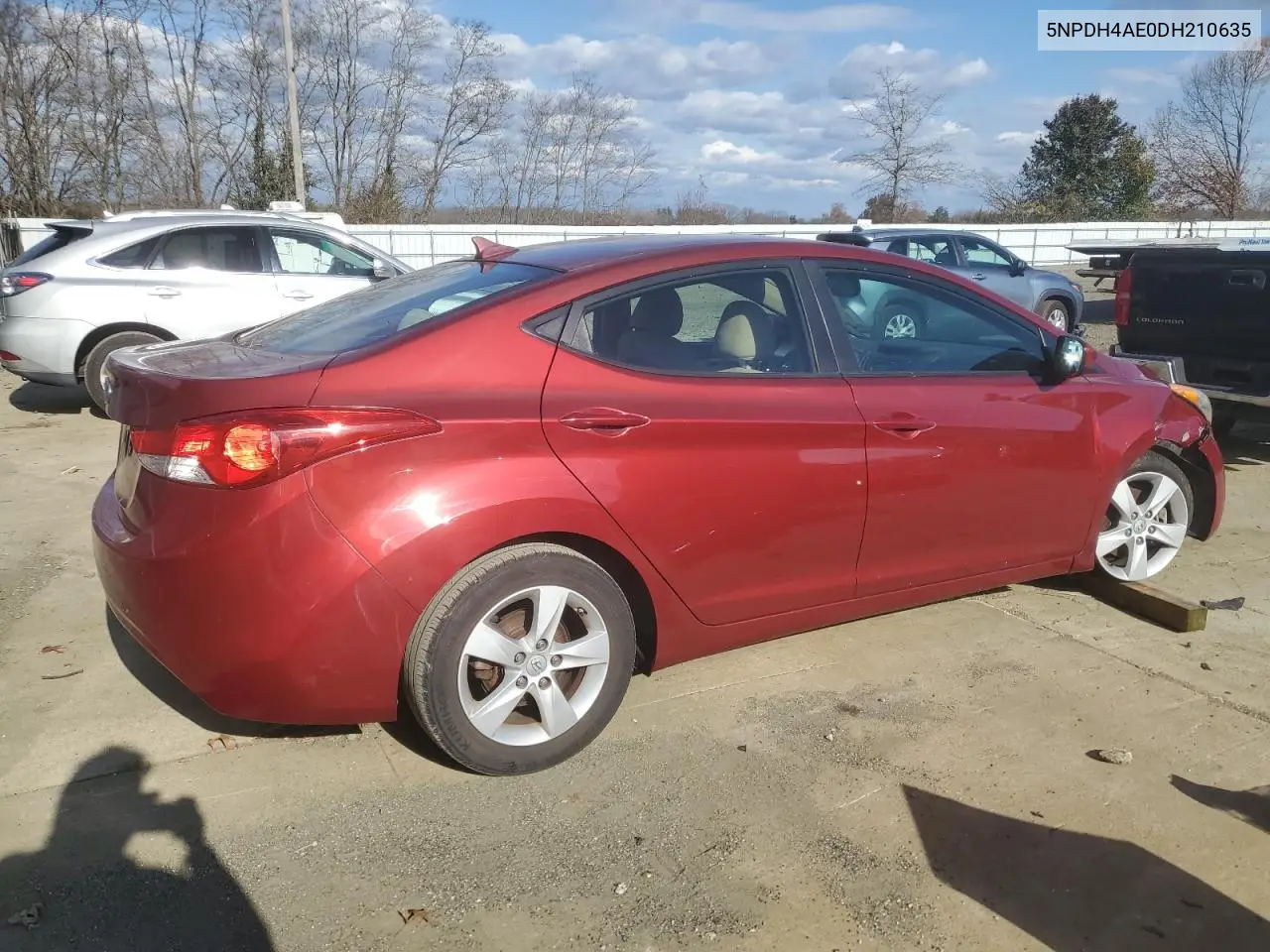 5NPDH4AE0DH210635 2013 Hyundai Elantra Gls