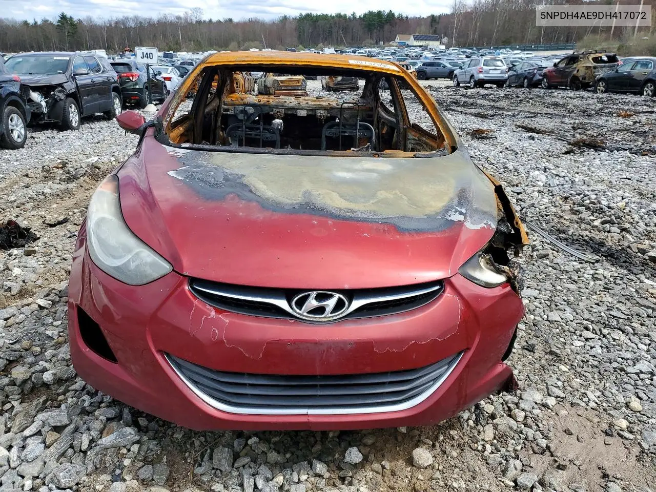 5NPDH4AE9DH417072 2013 Hyundai Elantra Gls
