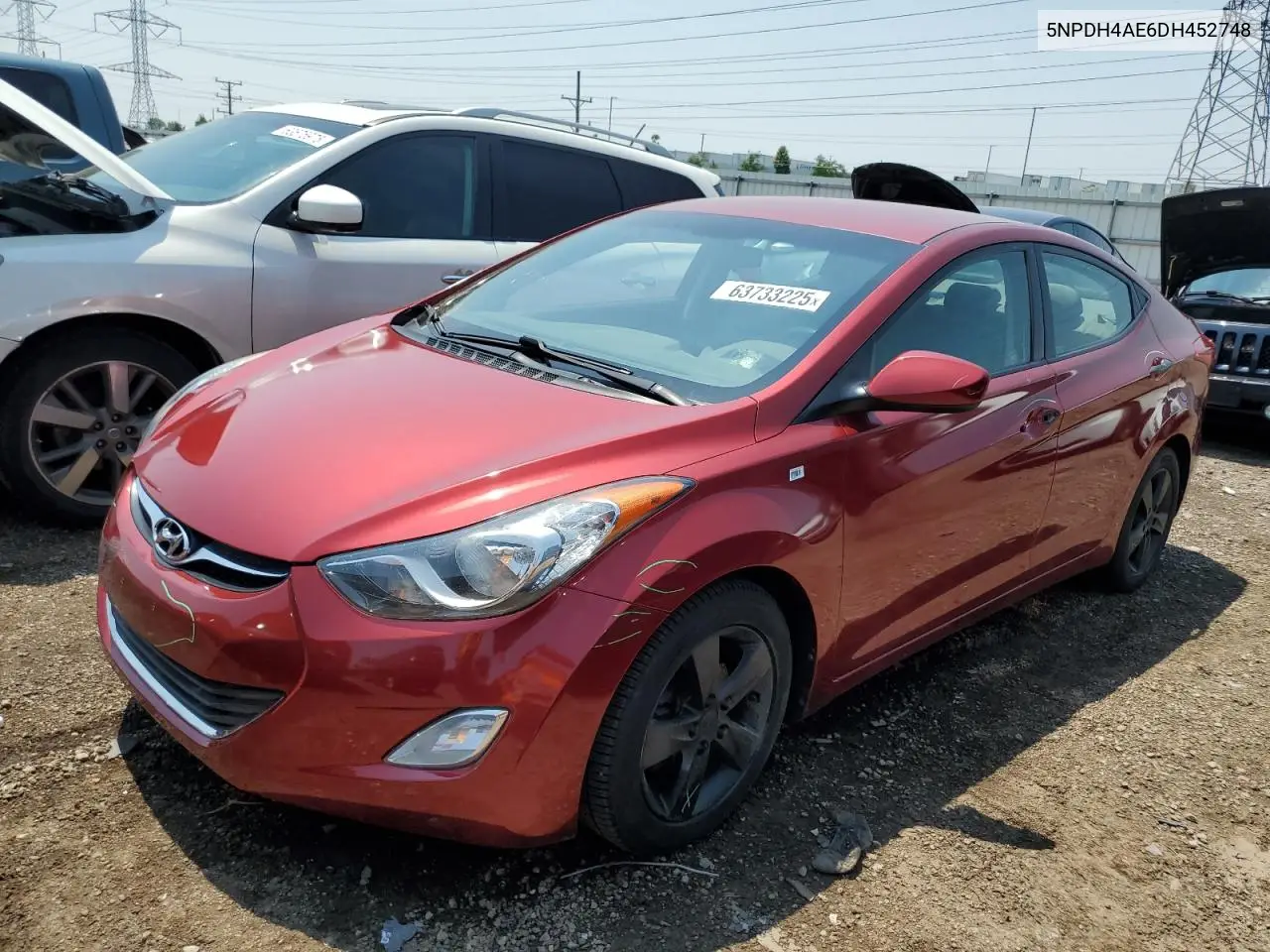 5NPDH4AE6DH452748 2013 Hyundai Elantra Gls