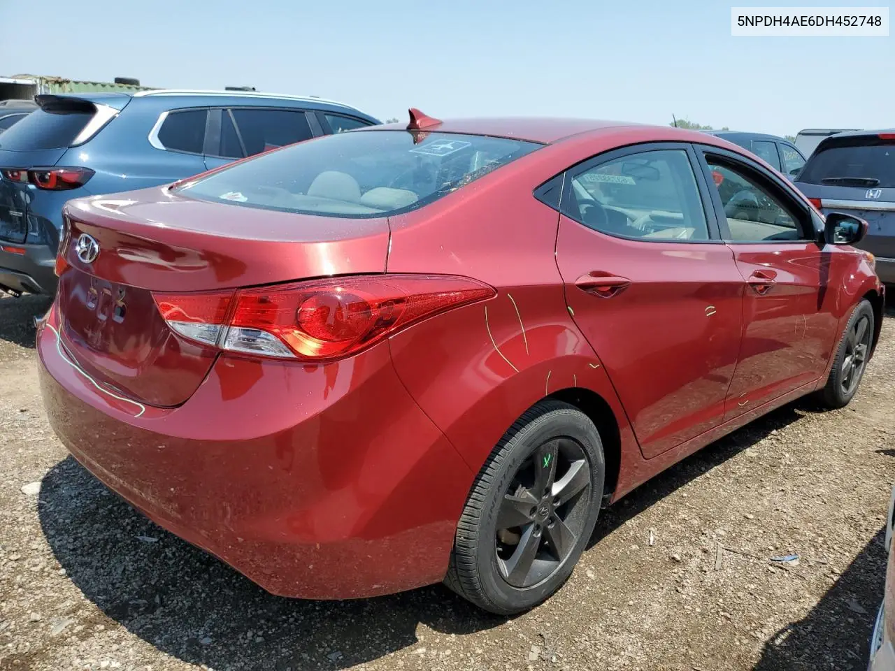 5NPDH4AE6DH452748 2013 Hyundai Elantra Gls