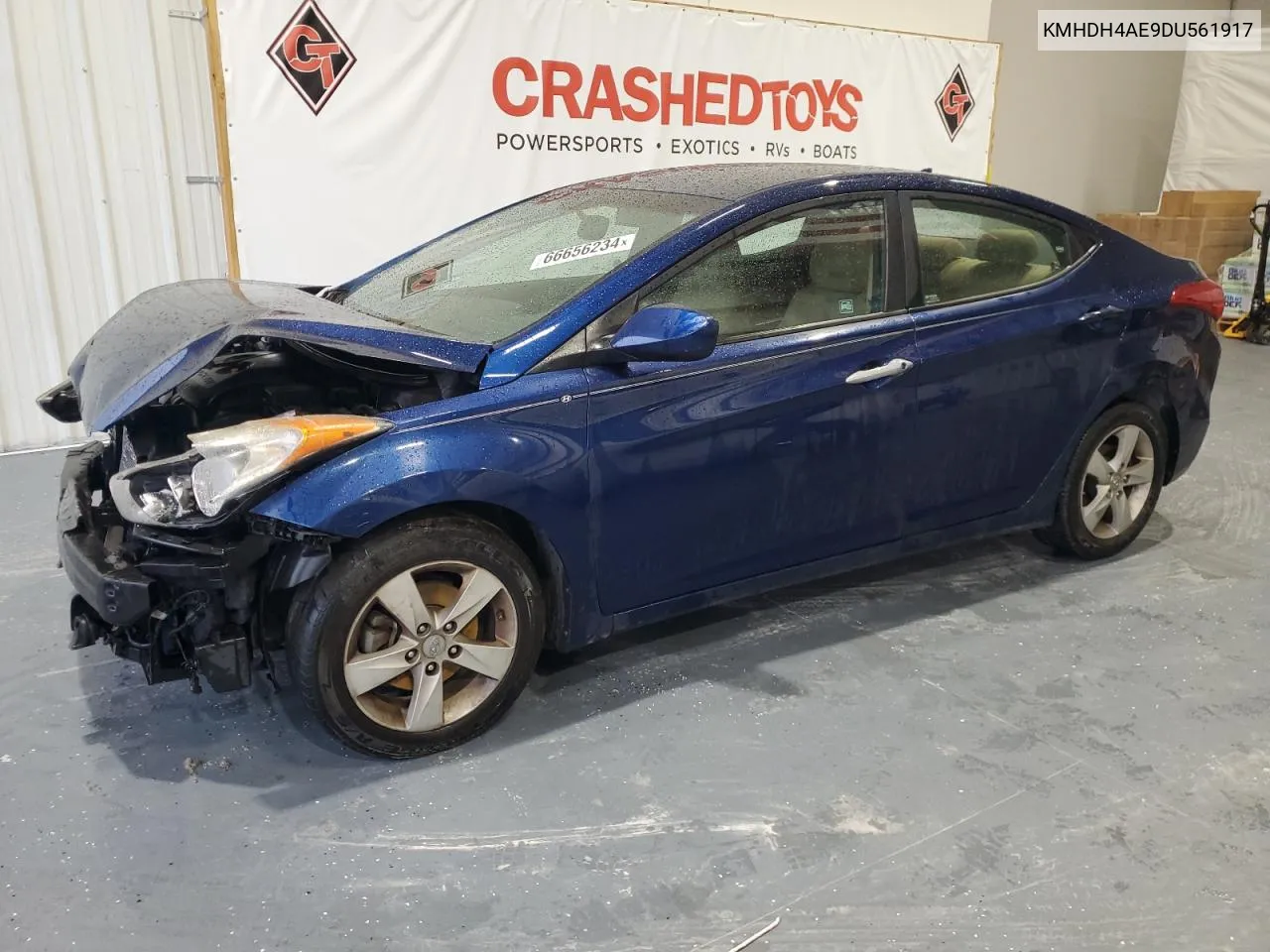 2013 Hyundai Elantra Gls VIN: KMHDH4AE9DU561917 Lot: 66656234