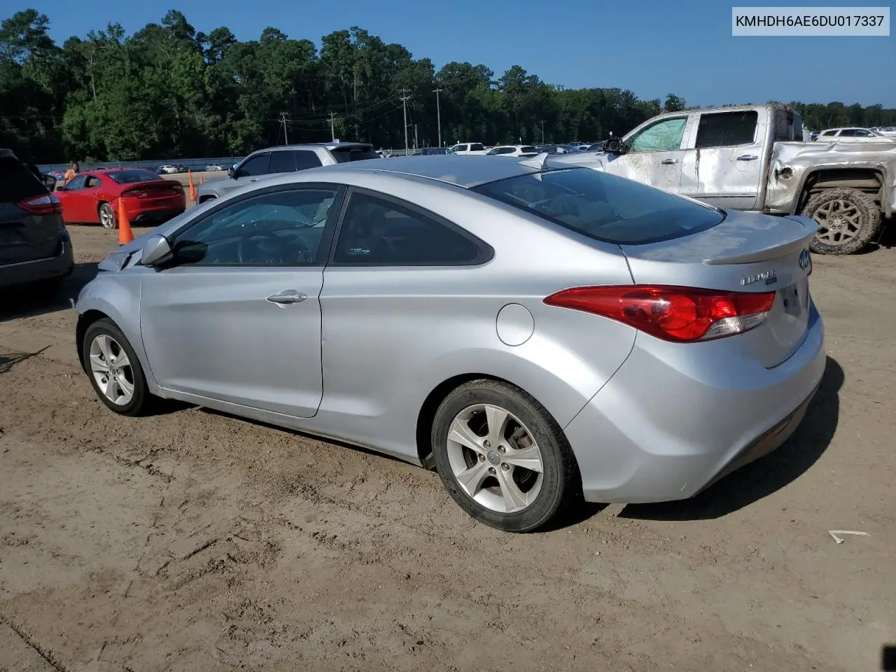 KMHDH6AE6DU017337 2013 Hyundai Elantra Coupe Gs