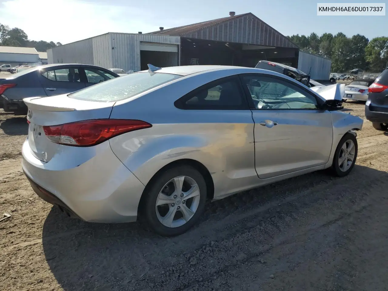 KMHDH6AE6DU017337 2013 Hyundai Elantra Coupe Gs