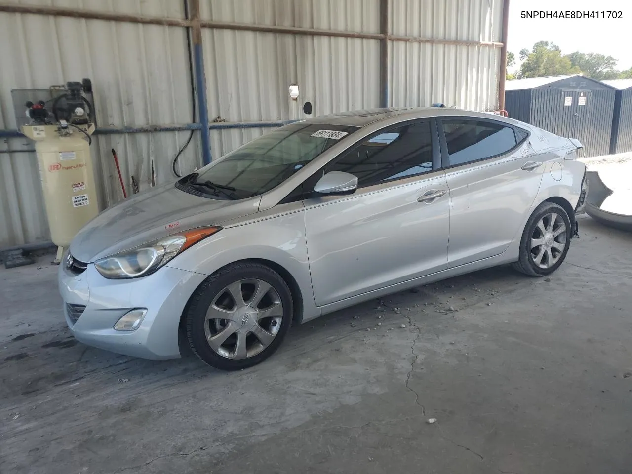 2013 Hyundai Elantra Gls VIN: 5NPDH4AE8DH411702 Lot: 69111834