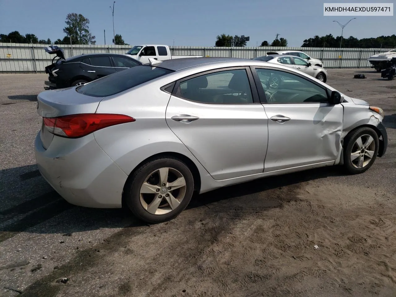 KMHDH4AEXDU597471 2013 Hyundai Elantra Gls