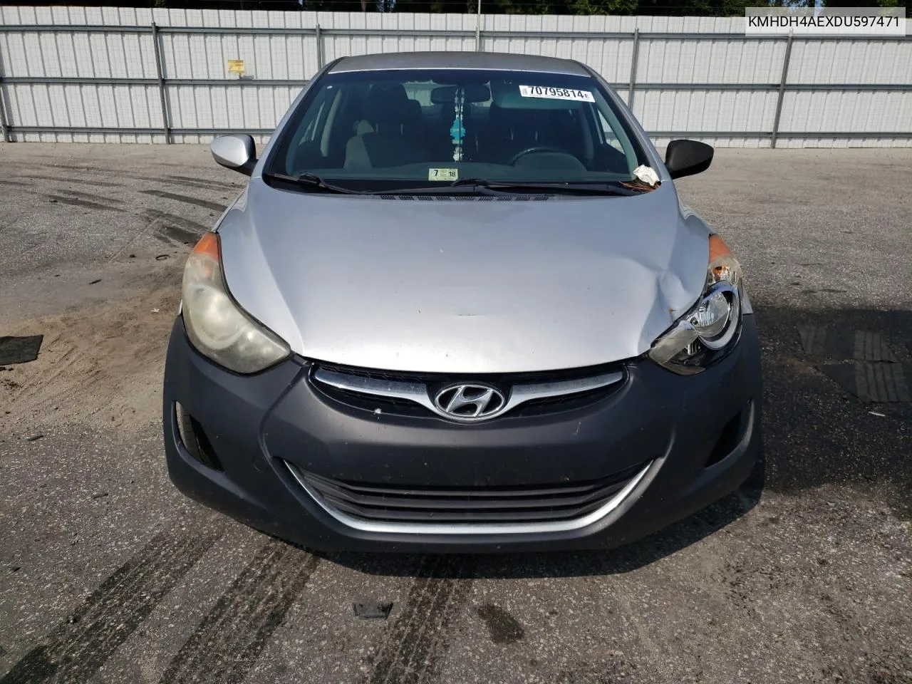 2013 Hyundai Elantra Gls VIN: KMHDH4AEXDU597471 Lot: 70795814