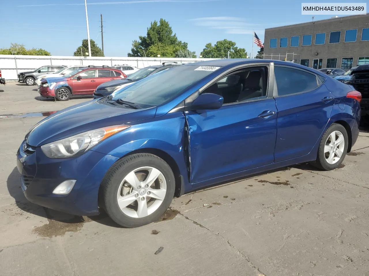 2013 Hyundai Elantra Gls VIN: KMHDH4AE1DU543489 Lot: 71446994