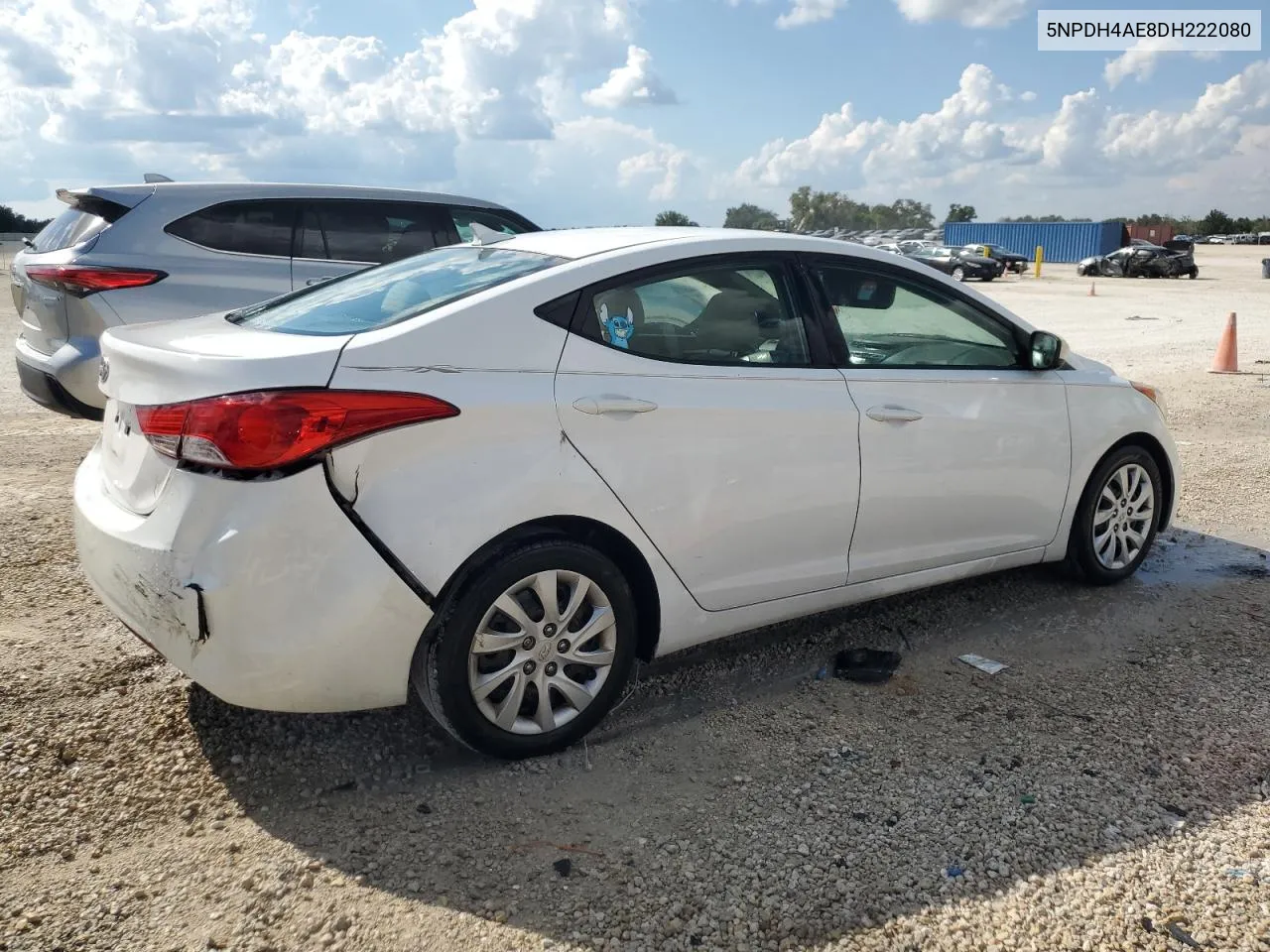 2013 Hyundai Elantra Gls VIN: 5NPDH4AE8DH222080 Lot: 72272354