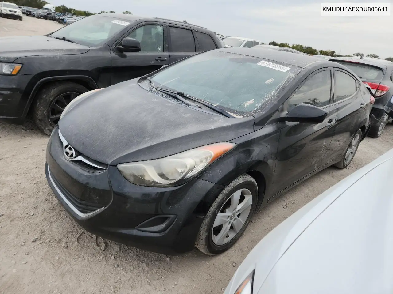 KMHDH4AEXDU805641 2013 Hyundai Elantra Gls