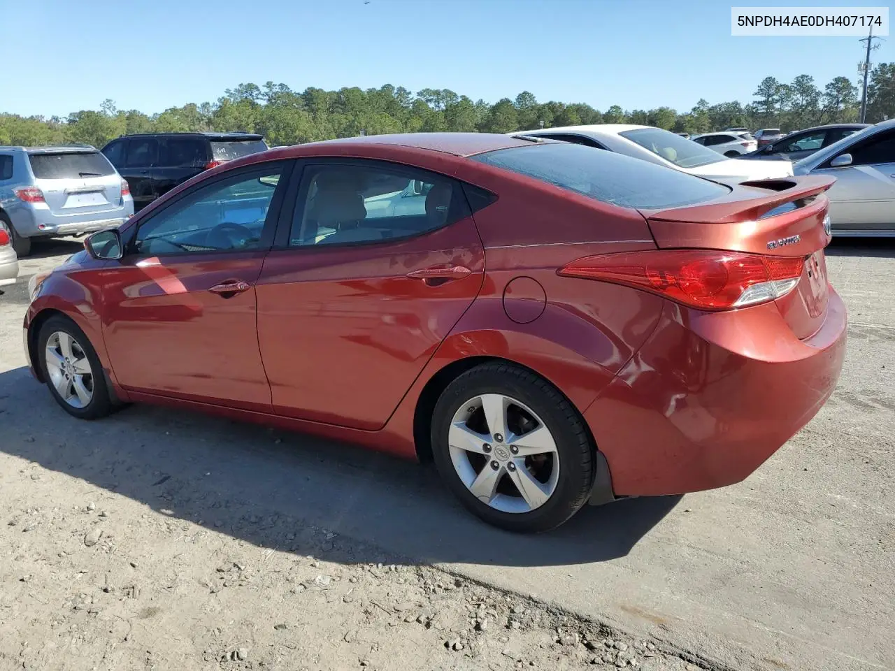 5NPDH4AE0DH407174 2013 Hyundai Elantra Gls