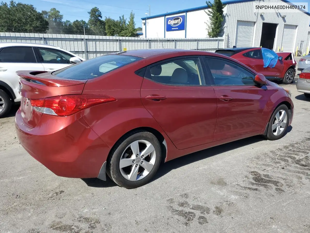 5NPDH4AE0DH407174 2013 Hyundai Elantra Gls
