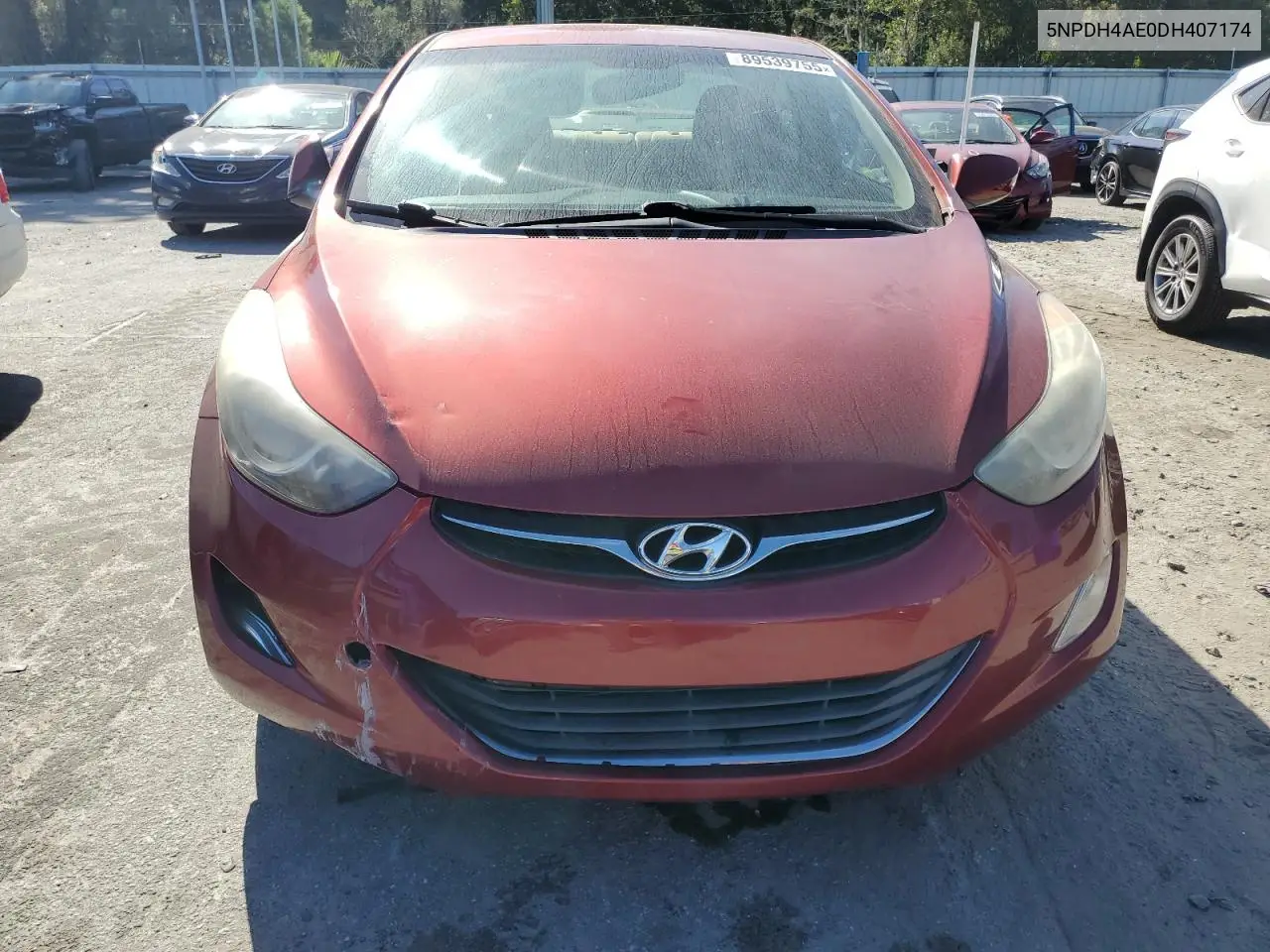 5NPDH4AE0DH407174 2013 Hyundai Elantra Gls