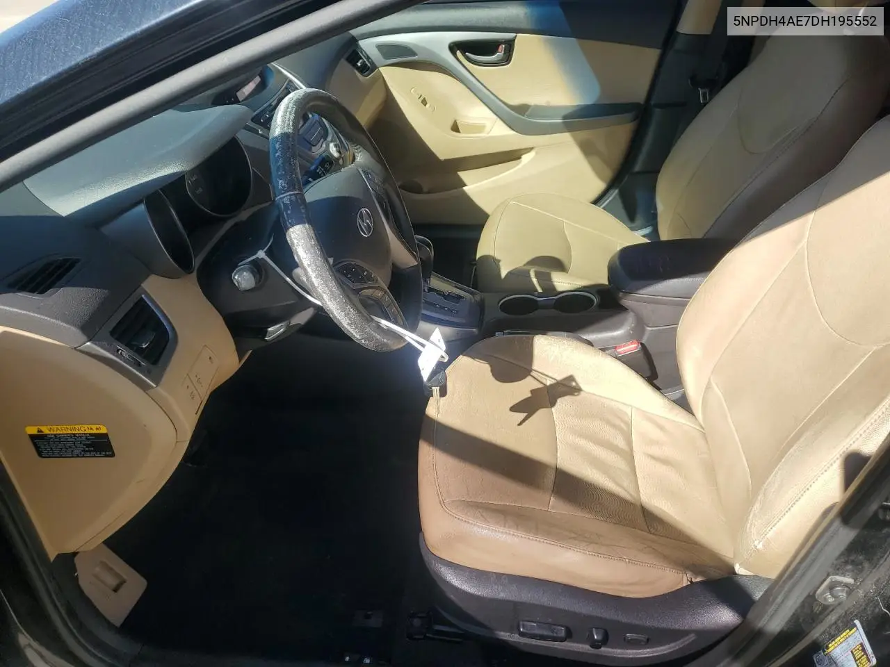 5NPDH4AE7DH195552 2013 Hyundai Elantra Gls