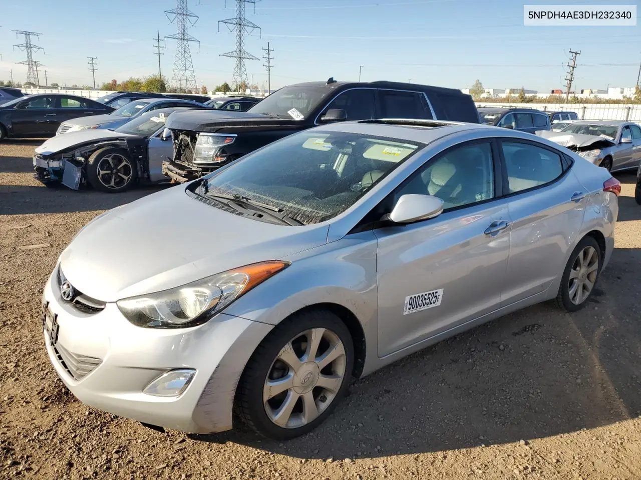 5NPDH4AE3DH232340 2013 Hyundai Elantra Gls