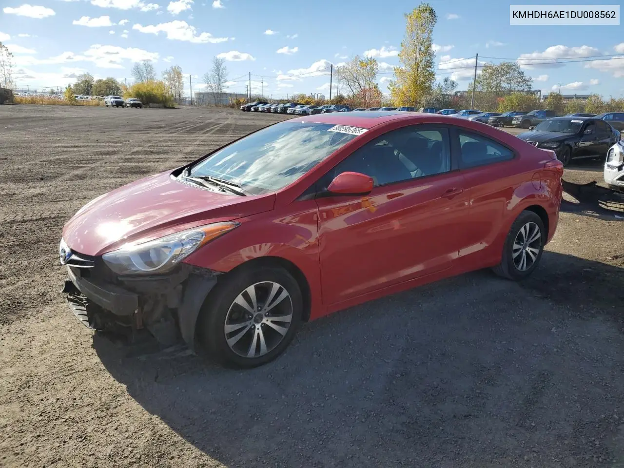 KMHDH6AE1DU008562 2013 Hyundai Elantra Coupe Gs