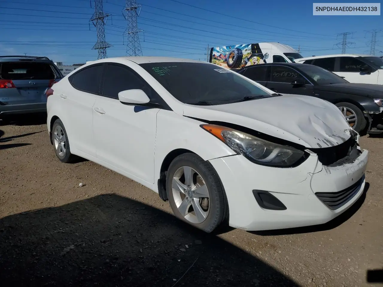 5NPDH4AE0DH432138 2013 Hyundai Elantra Gls