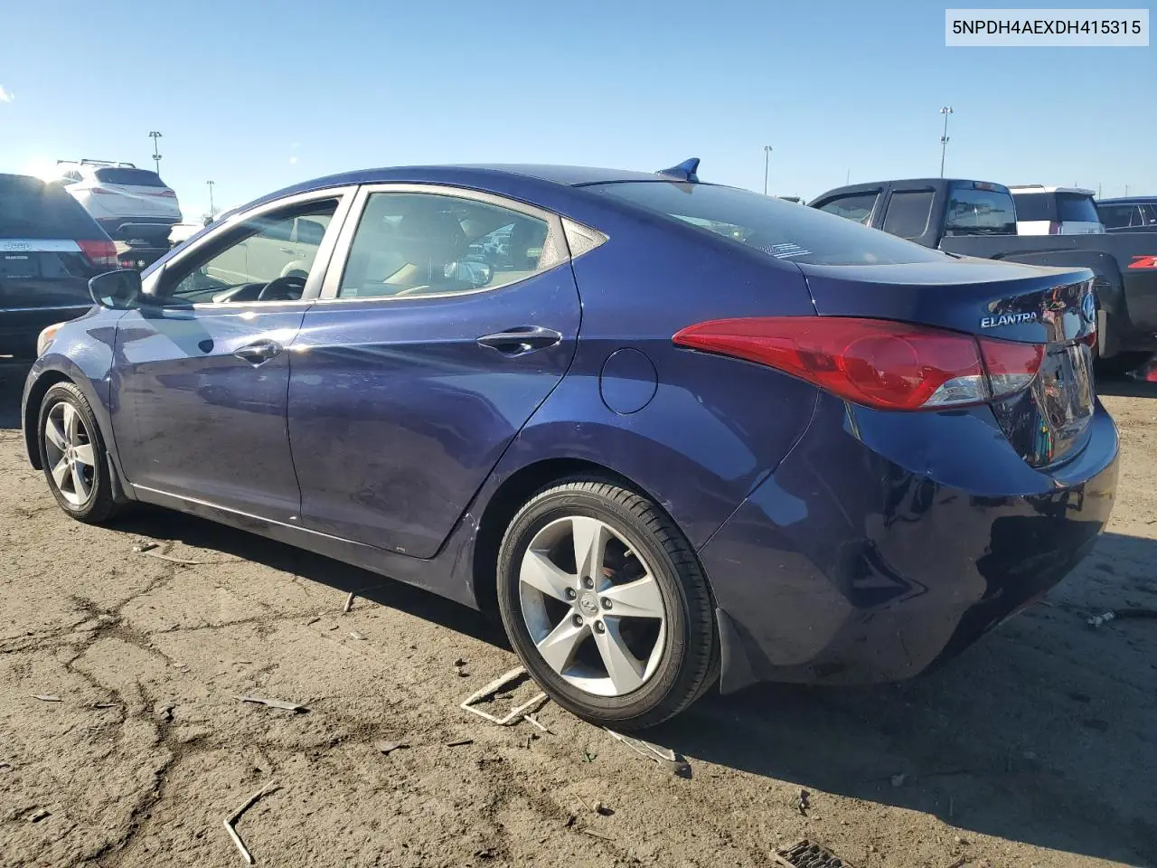 5NPDH4AEXDH415315 2013 Hyundai Elantra Gls