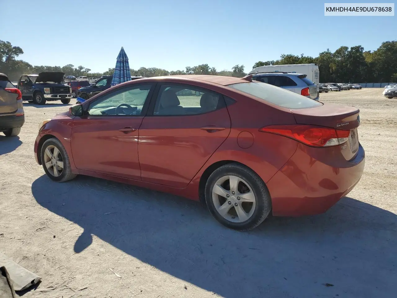 KMHDH4AE9DU678638 2013 Hyundai Elantra Gls