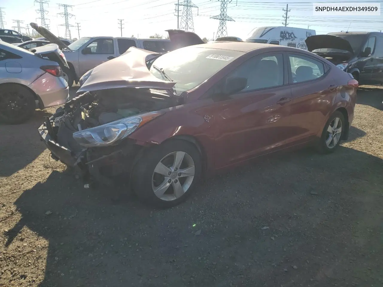 5NPDH4AEXDH349509 2013 Hyundai Elantra Gls