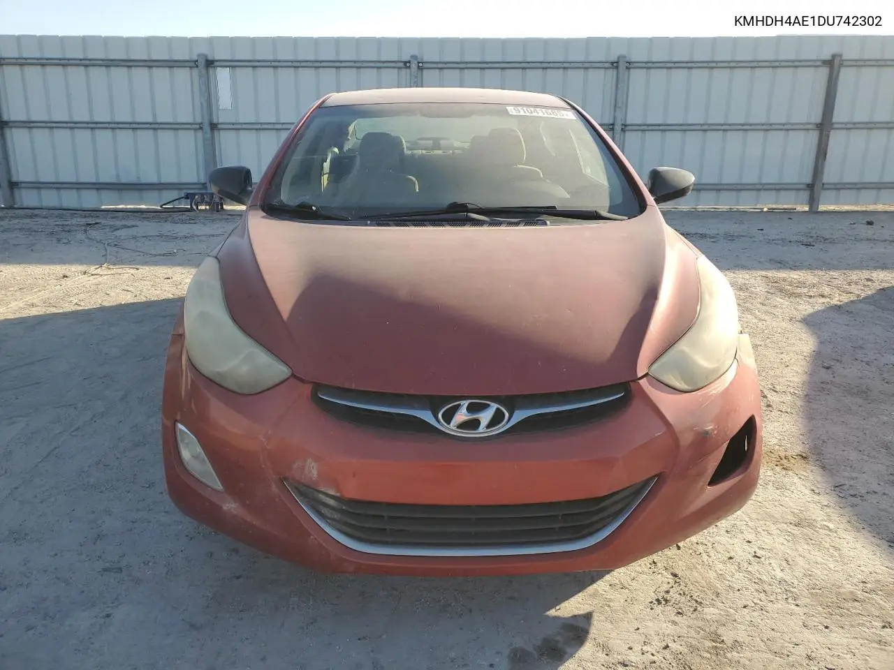 KMHDH4AE1DU742302 2013 Hyundai Elantra Gls