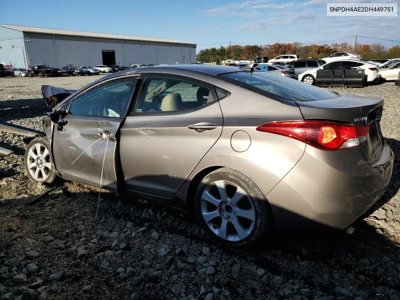 5NPDH4AE2DH449751 2013 Hyundai Elantra Gls